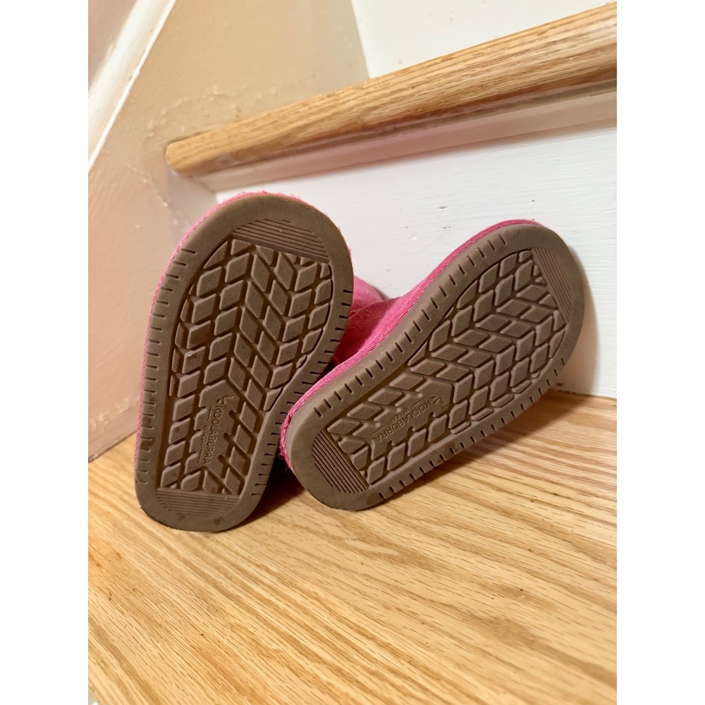 Koolaburra by UGG Victoria Pink Suede Bow Boots Toddler Kids Size 7 - Picture 7 of 8